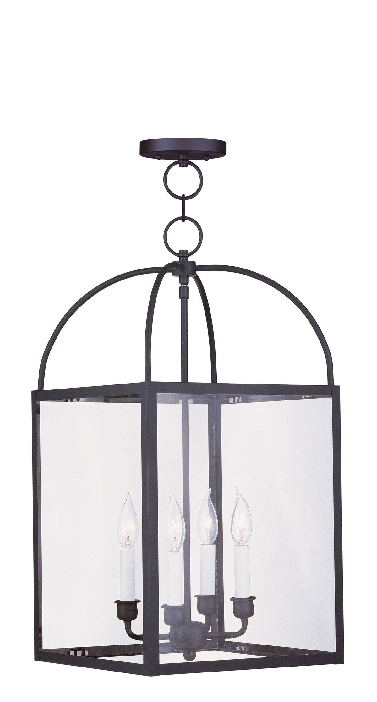 4 Light Black Chain Lantern J640868