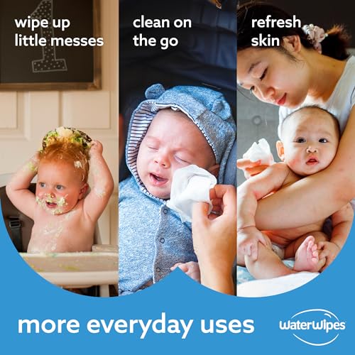 Plastic-Free Unscented Baby Wipes, 60 Count (Pack of 12) Q586