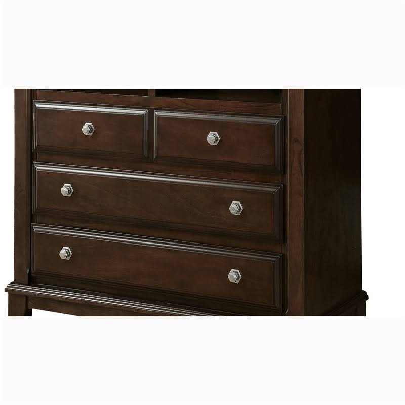 Brown Cherry Media Chest P844