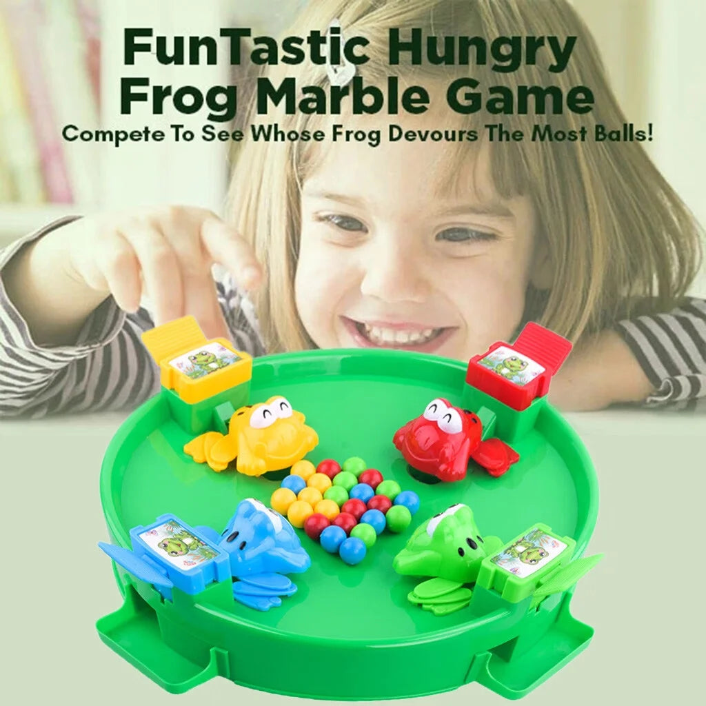 Green Clay Hungry Frogs Desktop Game F598