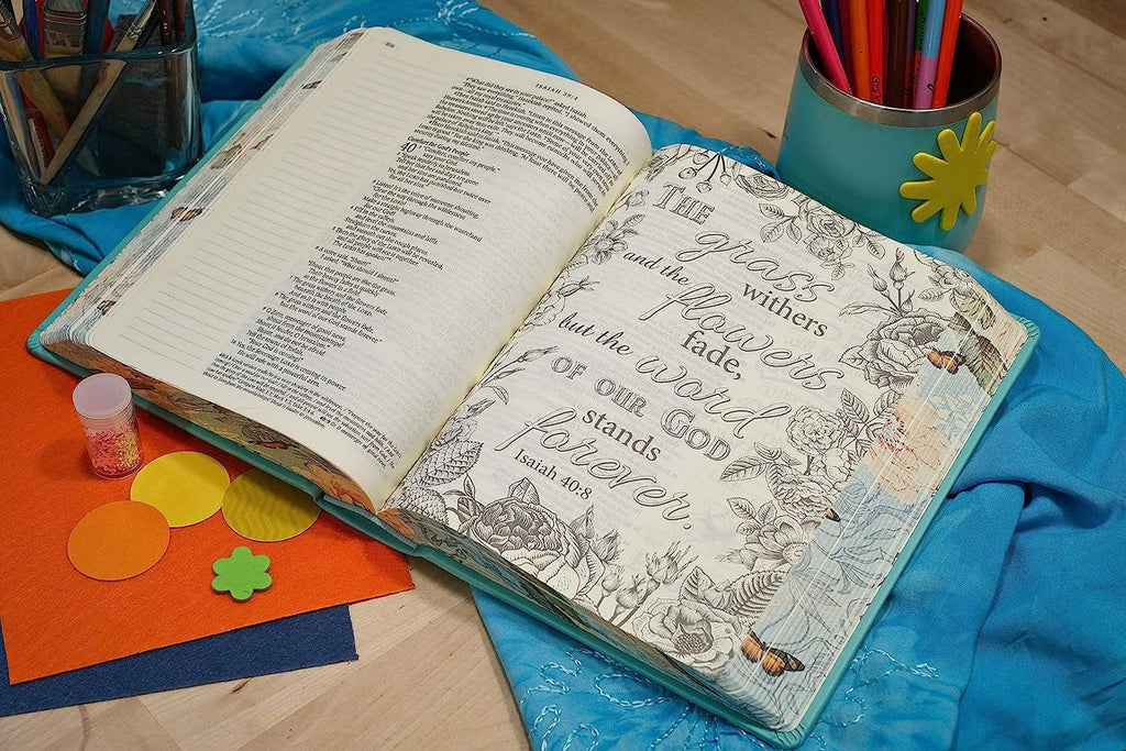 Teal Hardcover Bible M2184