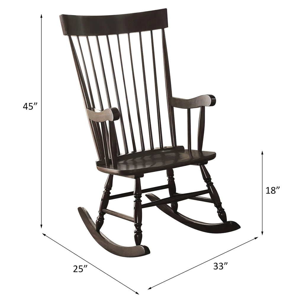 Black Wooden Rocking Chair B690160