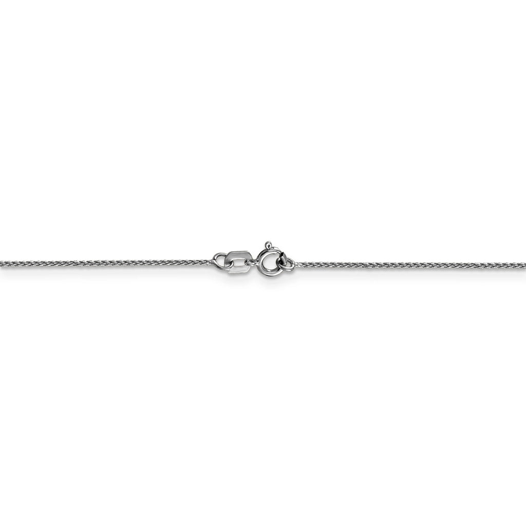14K White Gold Diamond Cut Spiga Chain W610690