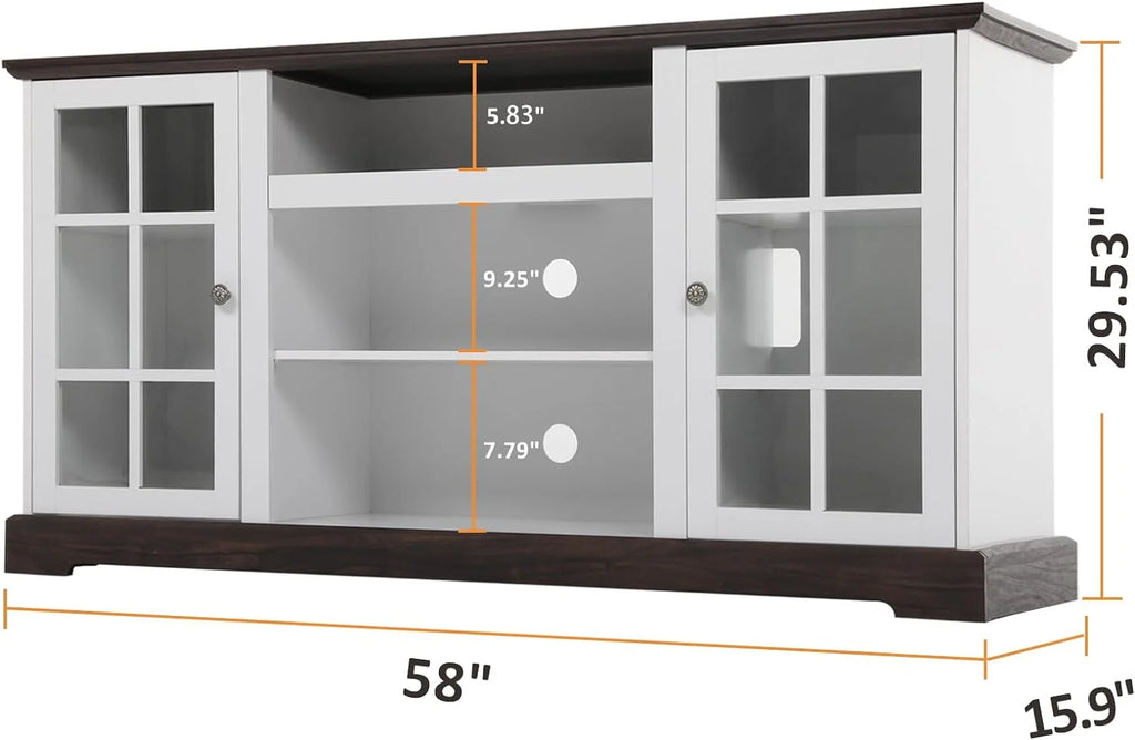 White Fireplace TV Stand D678
