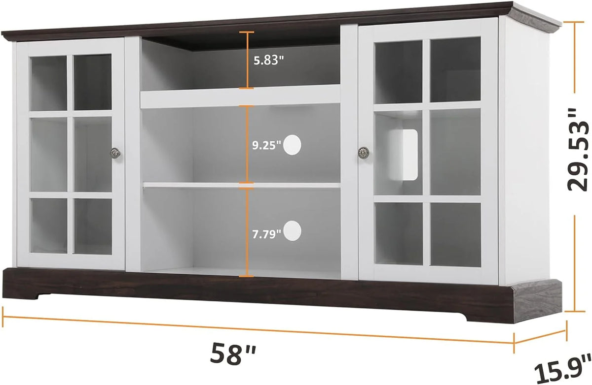 White Fireplace TV Stand D678