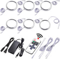 12 Lights Dimmable Wireless RF LED Under Cabinet Lighting Kit with AC120V to DC12V Adapter H380