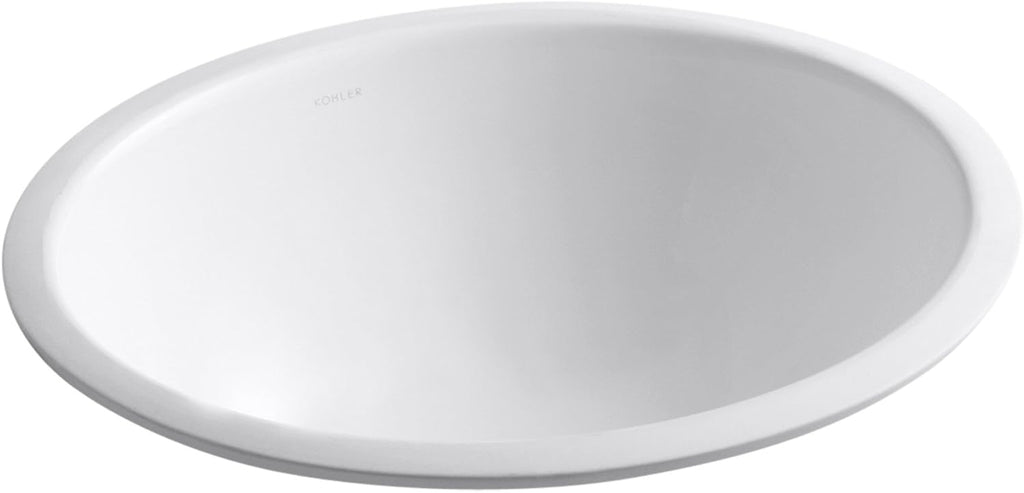 White Undercounter Bathroom Sink W8864