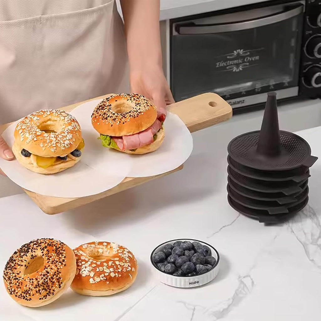 6 Pcs Silicone Donut Mold for Baking P41230