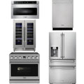 36 Electric Range, Refrigerator, Dishwasher, Microwave and Wine Cooler C677194
