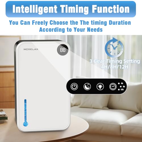 25 OZ Small Quiet Dehumidifier with Auto Shut Off, White L273