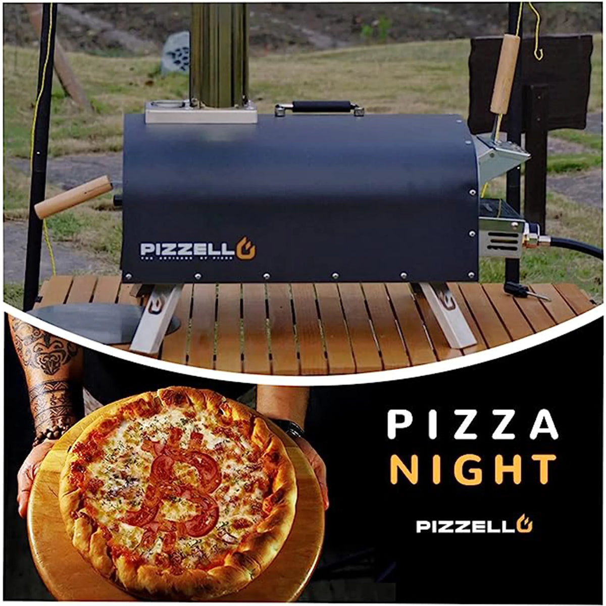 12 Outdoor Wood Fired Pizza Oven with Pizza Stone N310