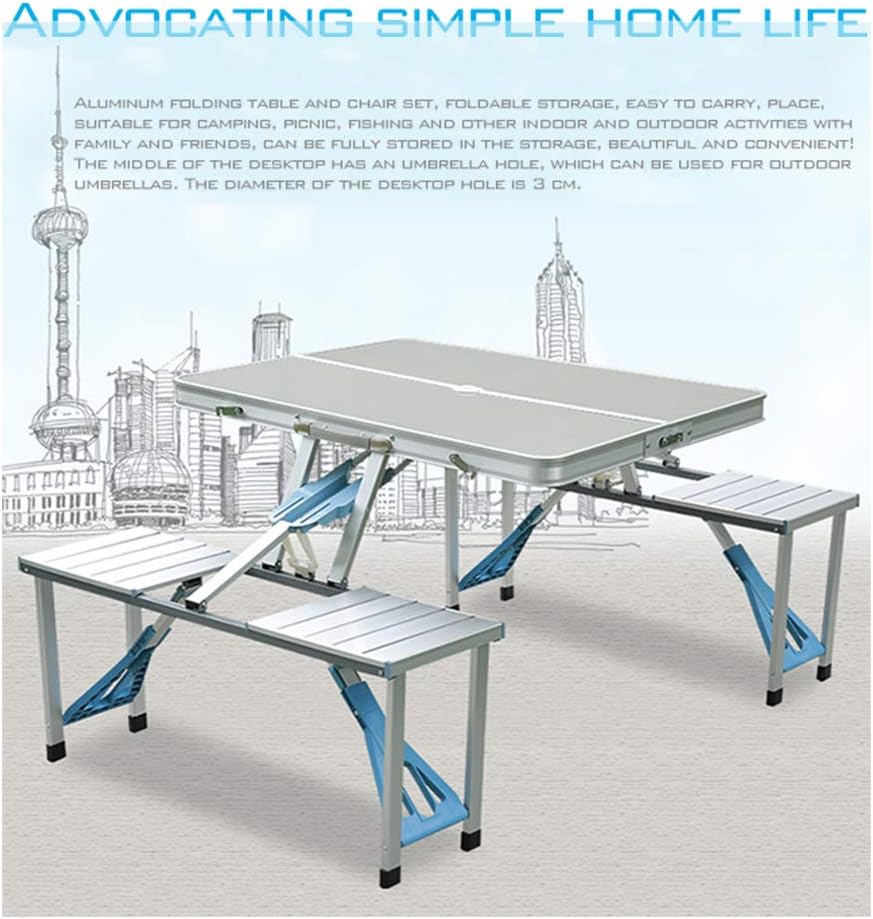 Aluminum Alloy Folding Picnic Table with 4 Seats O926