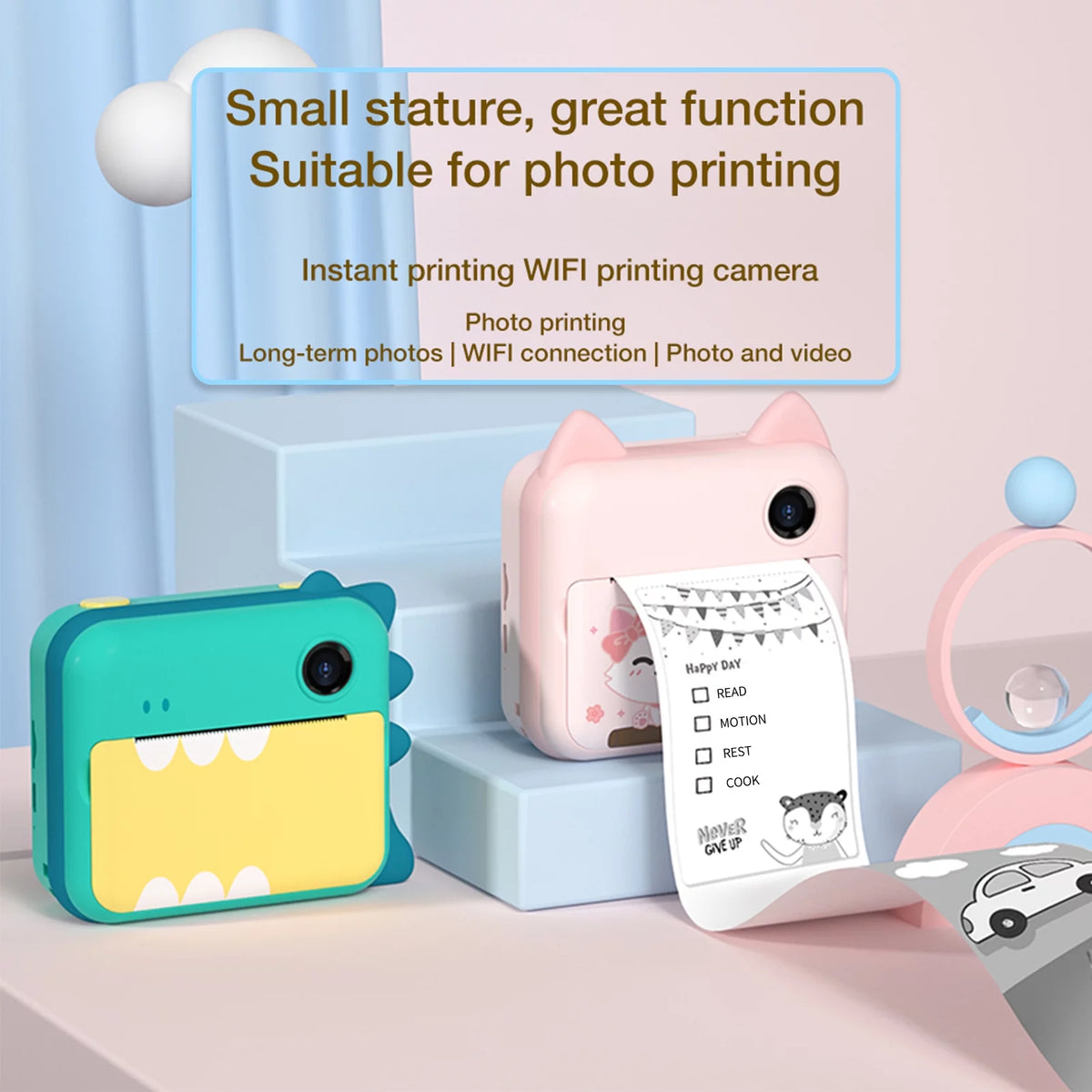 Kids Instant Camera 32GB 2.4 inch IPS Screen Z958474