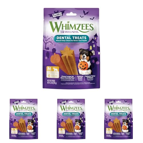 6 count Pack of 4 Natural Dental Chews for Dogs K486859