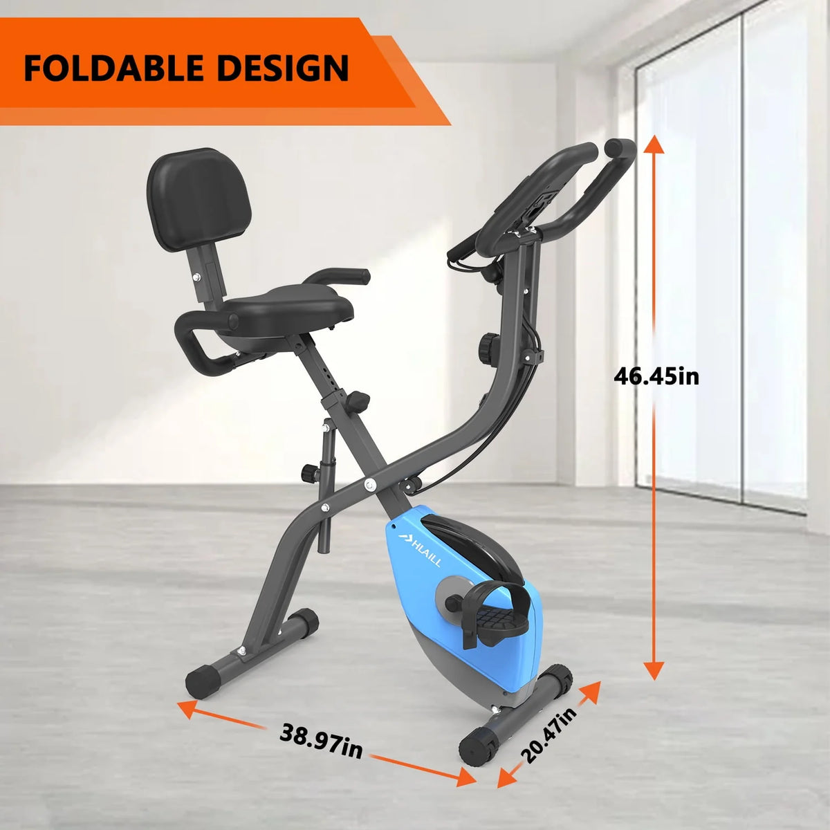 Folding 3-in-1 Recumbent Exercise Bike O725