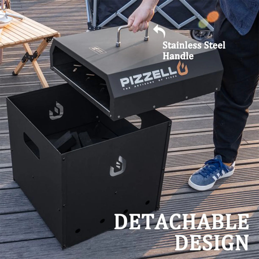 4 in 1 Wood Fired Outdoor Pizza Oven with Pizza Stone M70908