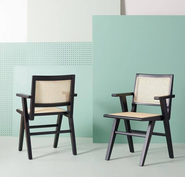 Natural Cane Arm Chair (Set of 2) T59856
