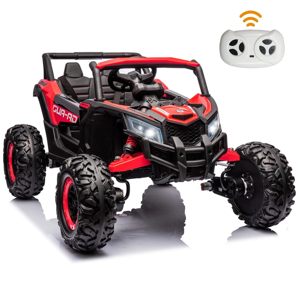24V Ride On Truck Car with Parent Remote Control, Black Y6252