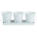 6 pcs Garden Flower Pot with 1pc Tray Y129