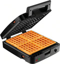 Stainless Steel 4 Slice Belgian Waffle Maker O341617