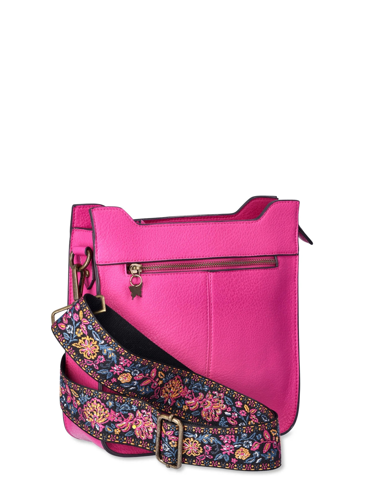 Festival Fuchsia Medium Crossbody Handbag with Guitar Strap G56533