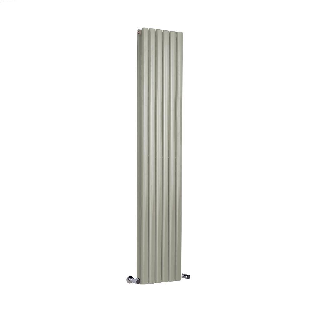 Sage Green Vertical Hot Water Radiator Y415