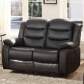 Black Leather Match Glider Reclining Chair Z6353