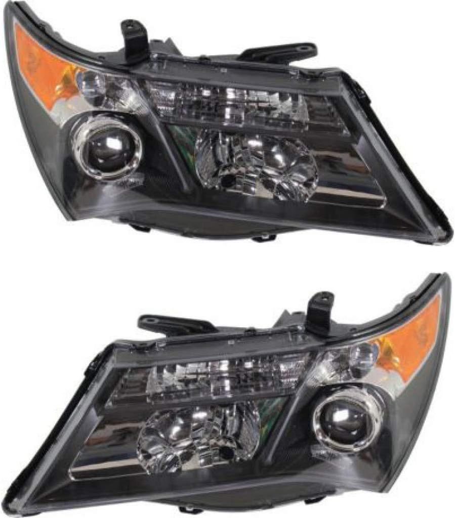 2007 2008 2009 Acura MDX Headlight Assembly Passenger HID Type Black Housing B175258