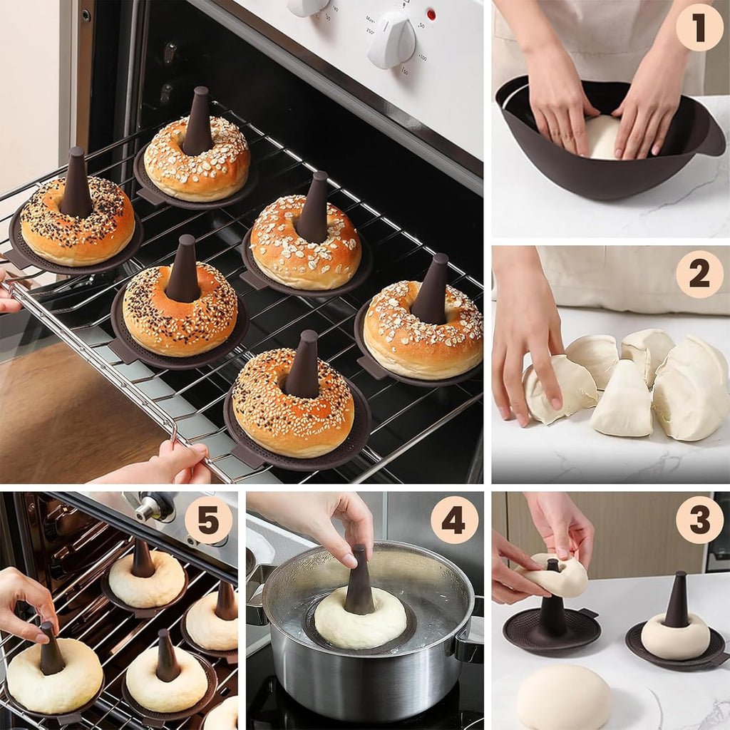 6 Pcs Silicone Donut Mold for Baking P41230