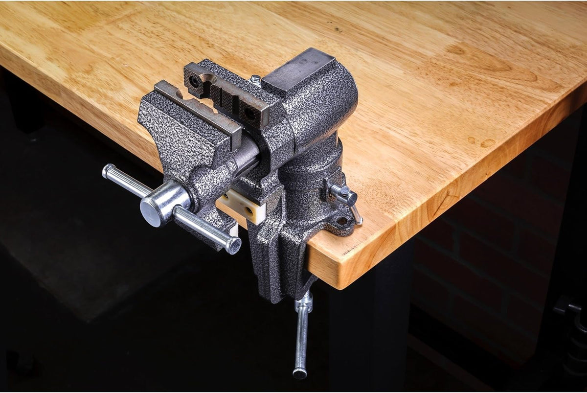 2-1/2 inch Mini Jaw Portable Clamp-on Table Bench Vise with Soft Jaw Covers S286475