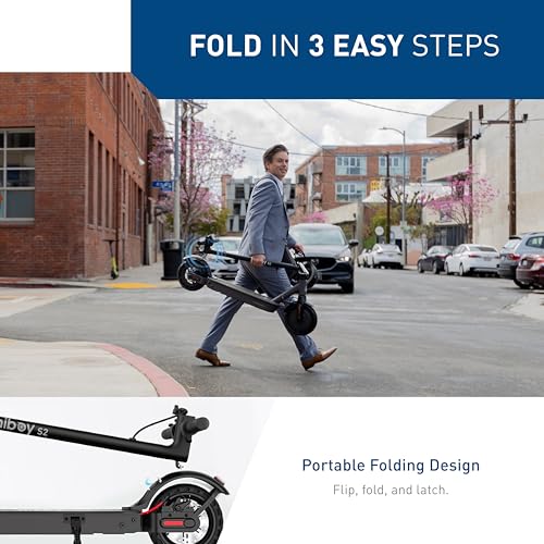Electric Scooter, 350-500W Motor, 8.5"-10" Solid Tires, 17-40.4 Miles Range, 19 Mph Folding F130517