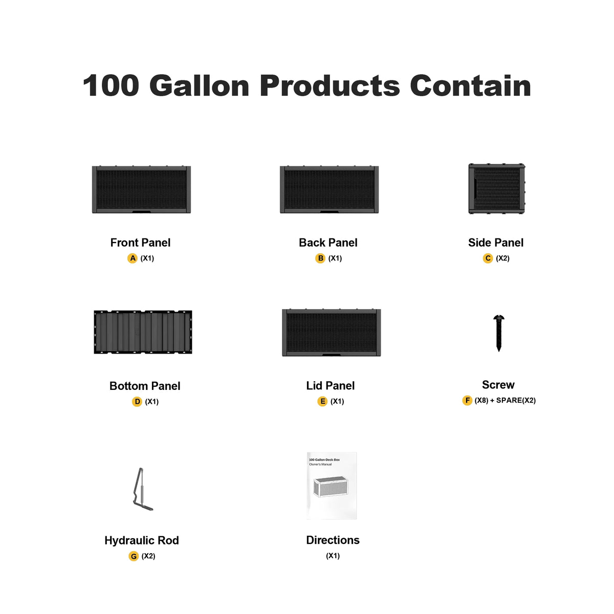 100 Gallon Rattan and Resin Outdoor Storage Box N17514