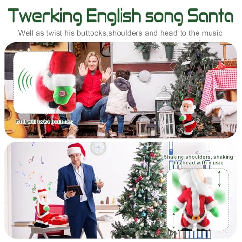 Animated Singing Santa Claus Toys U2684