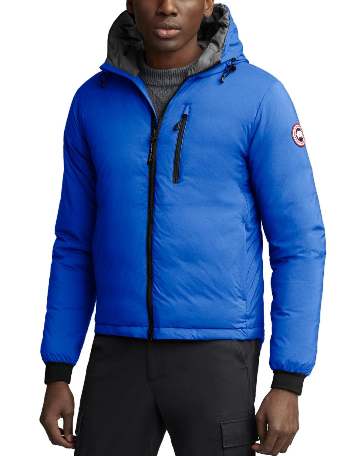 Blue Hooded Down Jacket G7272