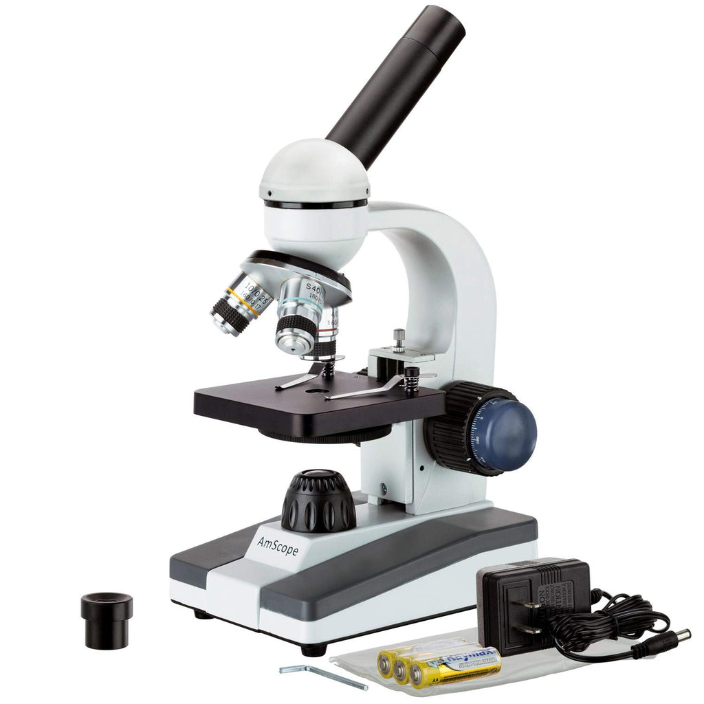 40X-1000X Cordless LED Student Biological Compound Microscope Q529096