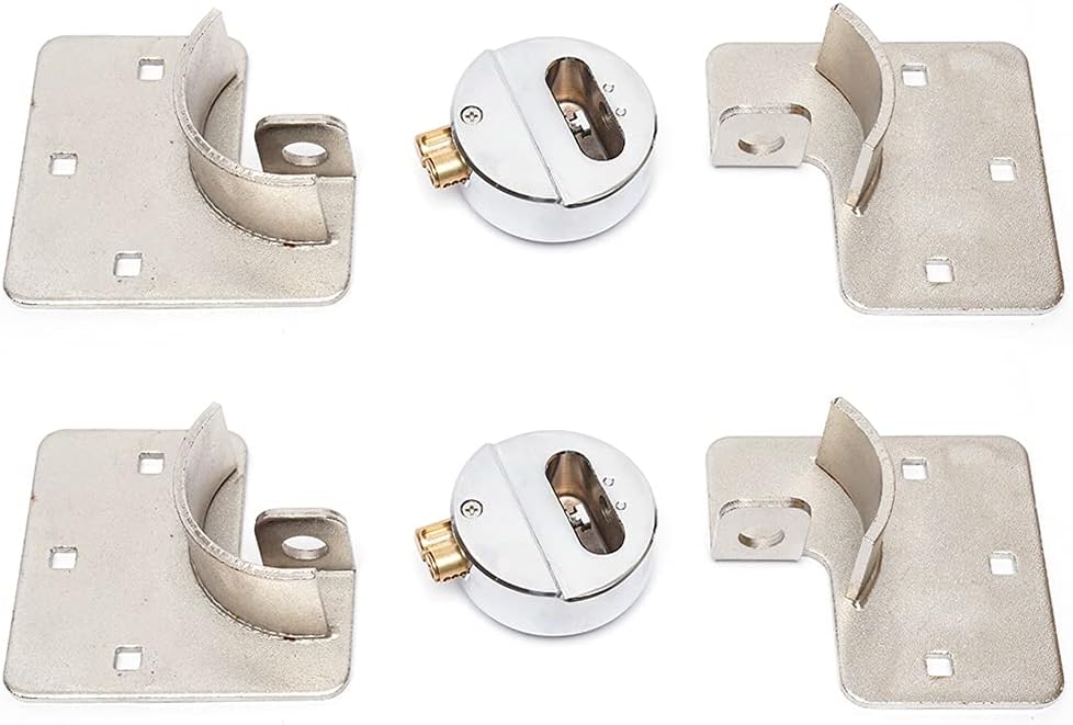 73Mm 2Pcs Hidden Shackle Padlock with 4 Keys B57407