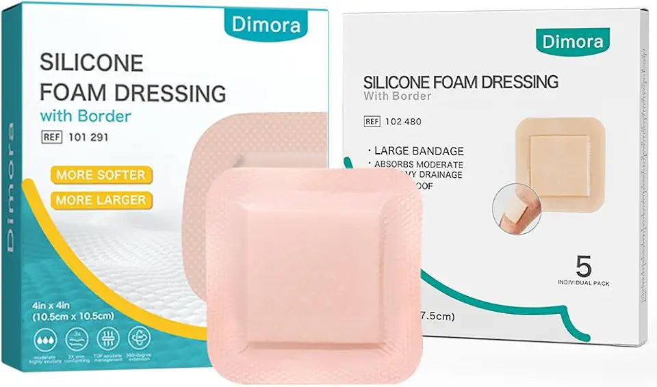 Large Ultra Soft Silicone Foam Dressing 4"x4" Y29074