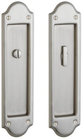 Baldwin Boulder Pocket Door Passage Set Pull Non-Lacquered Brass N3263