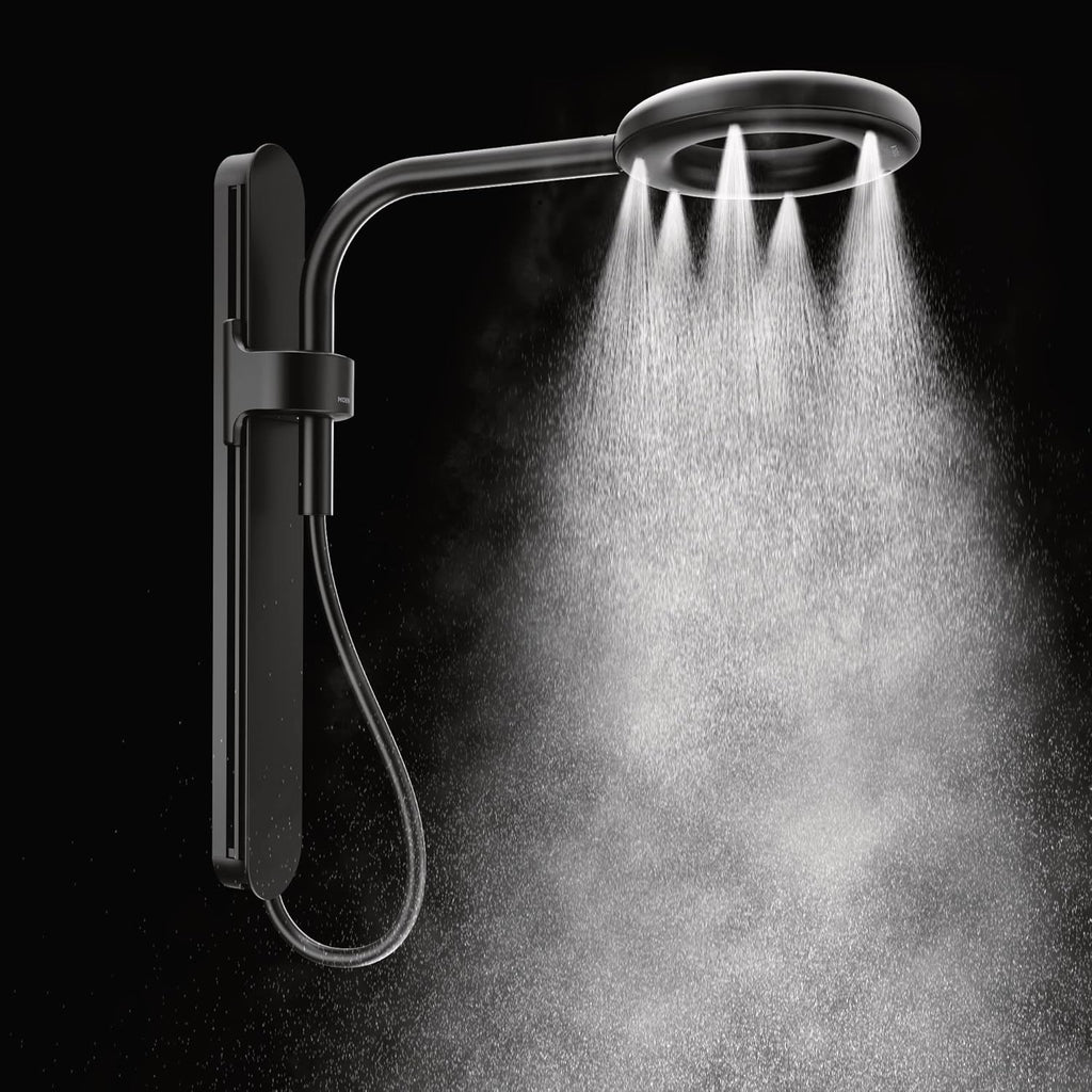 Chrome/White Rainshower Shower D699