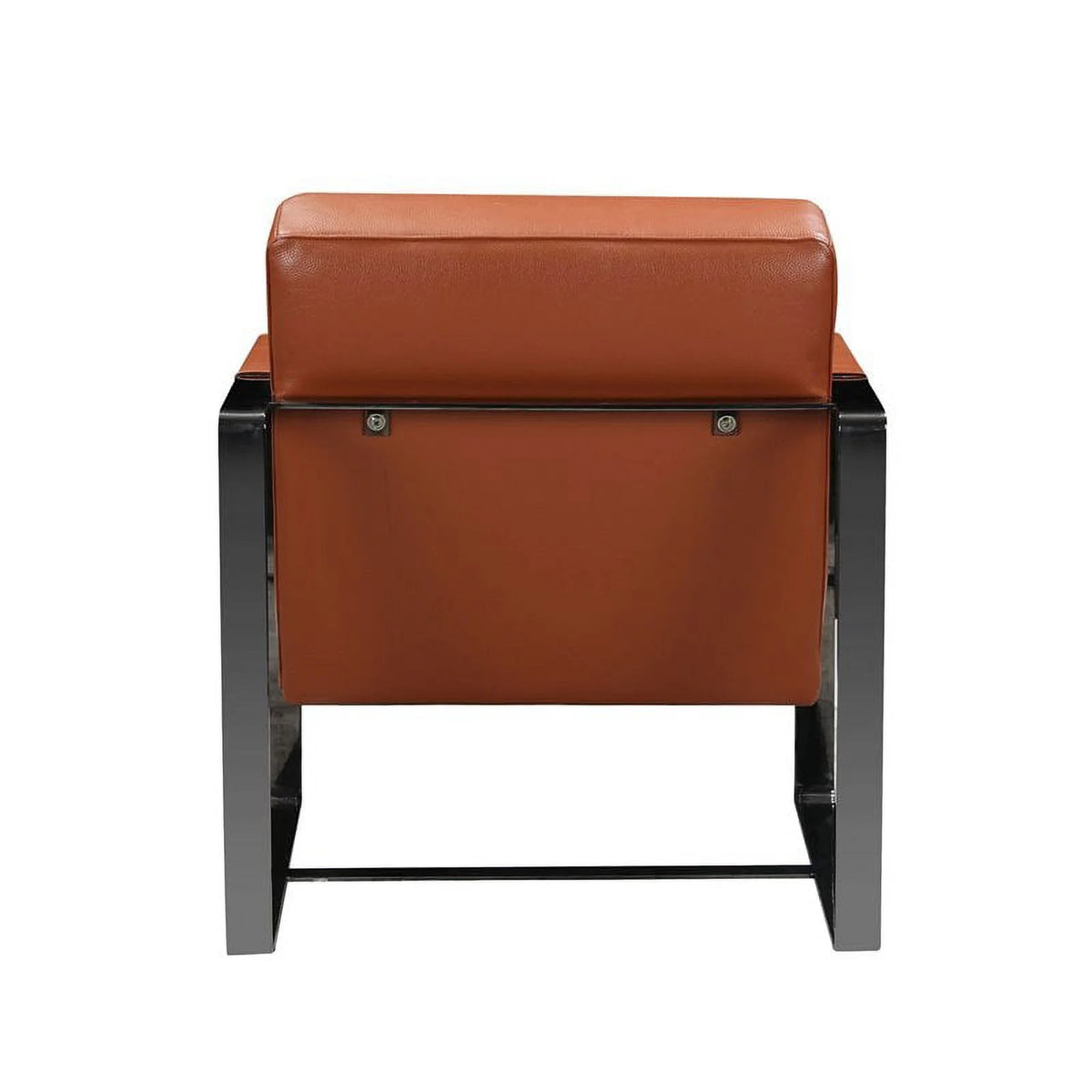 Brown Italian Leather Accent Chair W63562