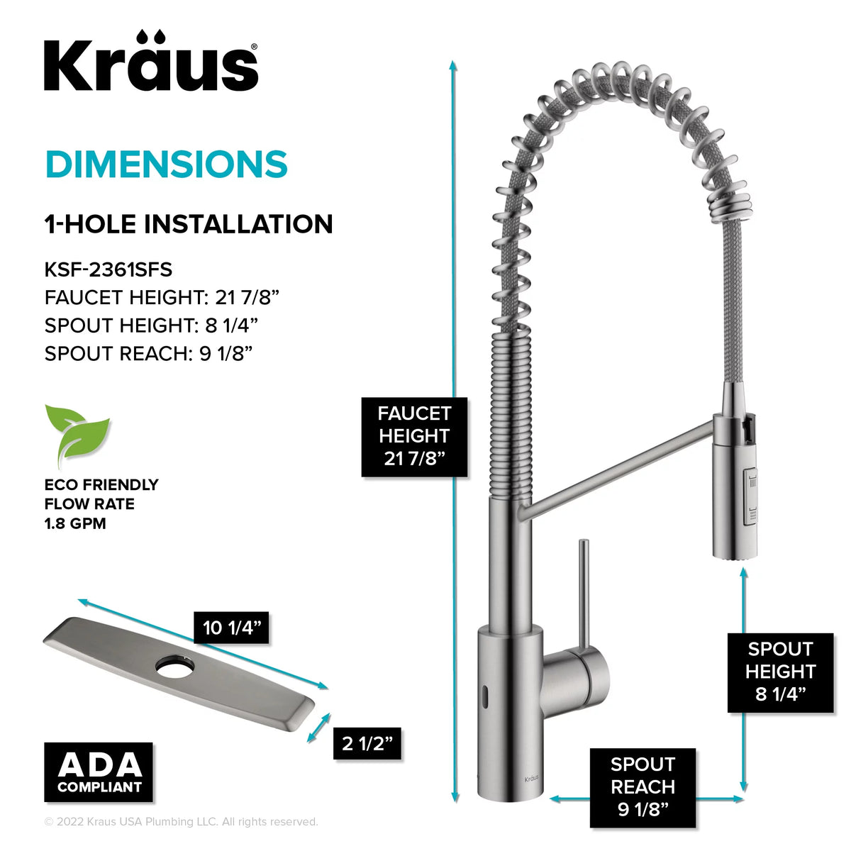 Touchless Sensor Pull-Down Single Handle Kitchen Faucet B8516
