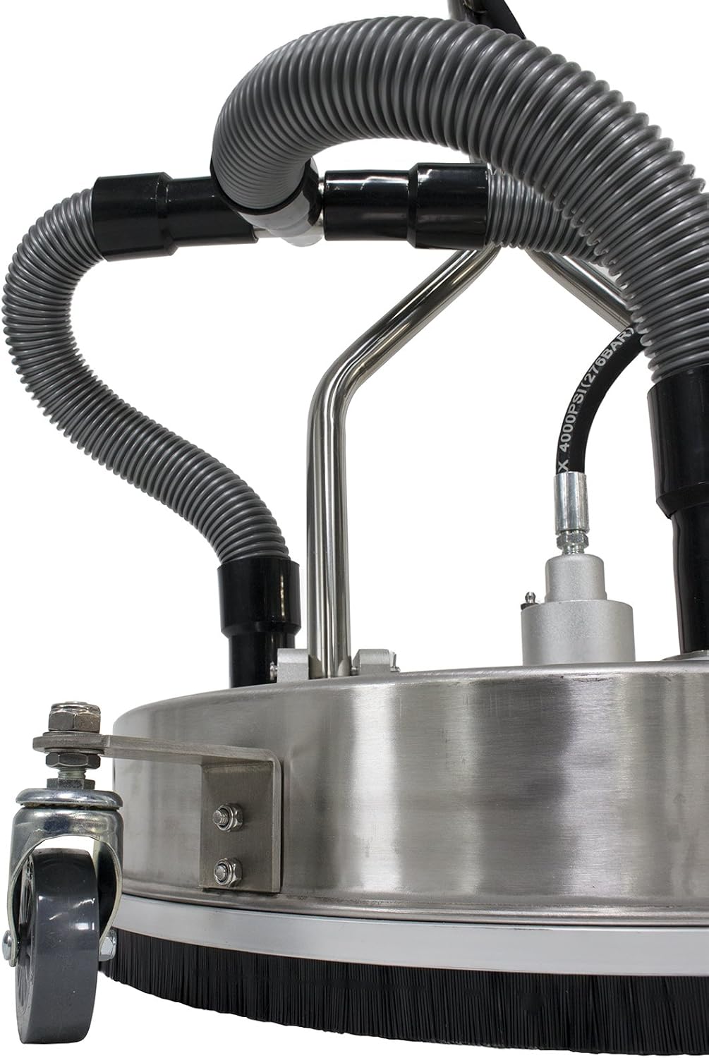 21" Stainless Steel Surface Cleaner with Vacuum Port, Wheels, and Wand Pressure Washer Attachment 4000 PSI B751476