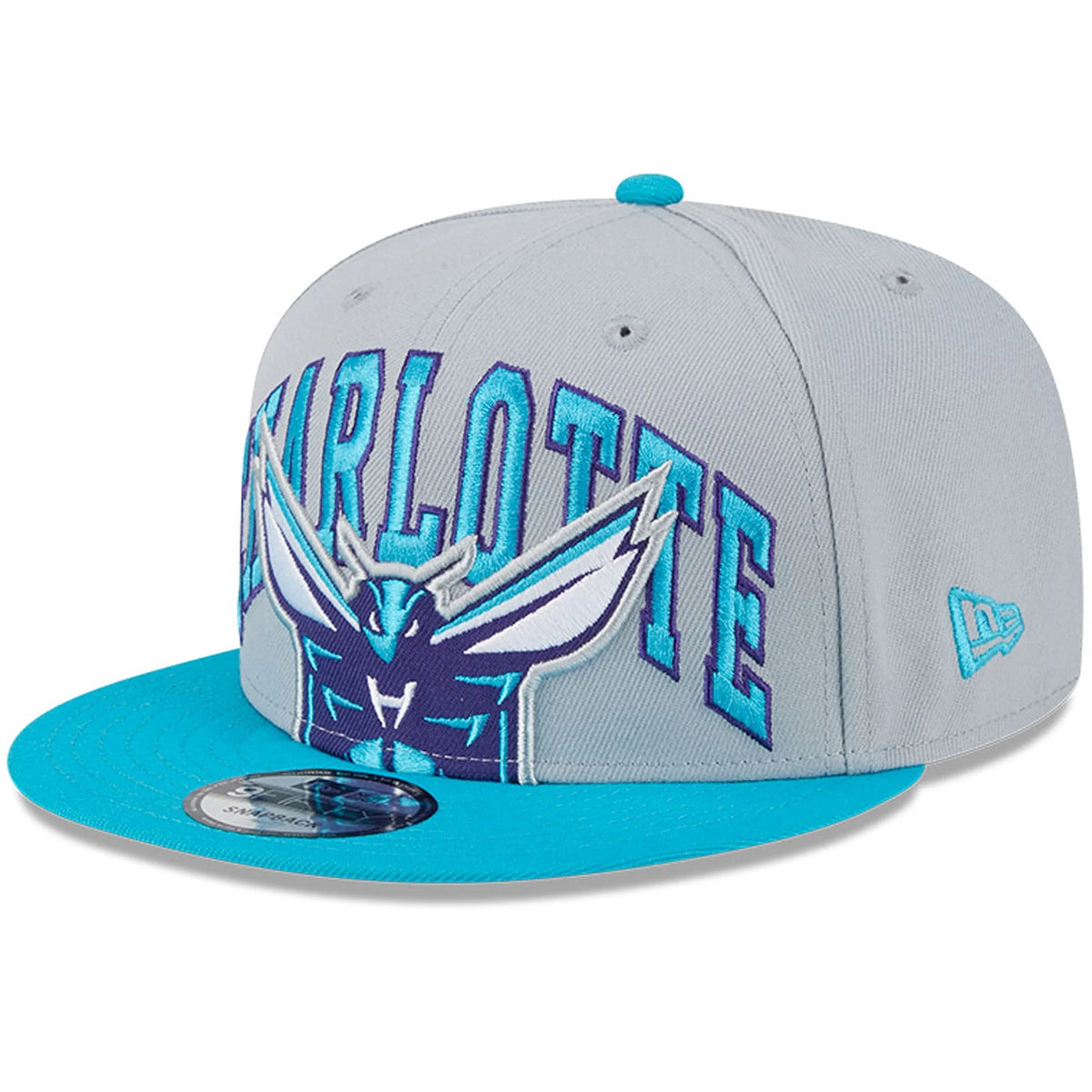 Men's Gray Teal Snapback Hat M670