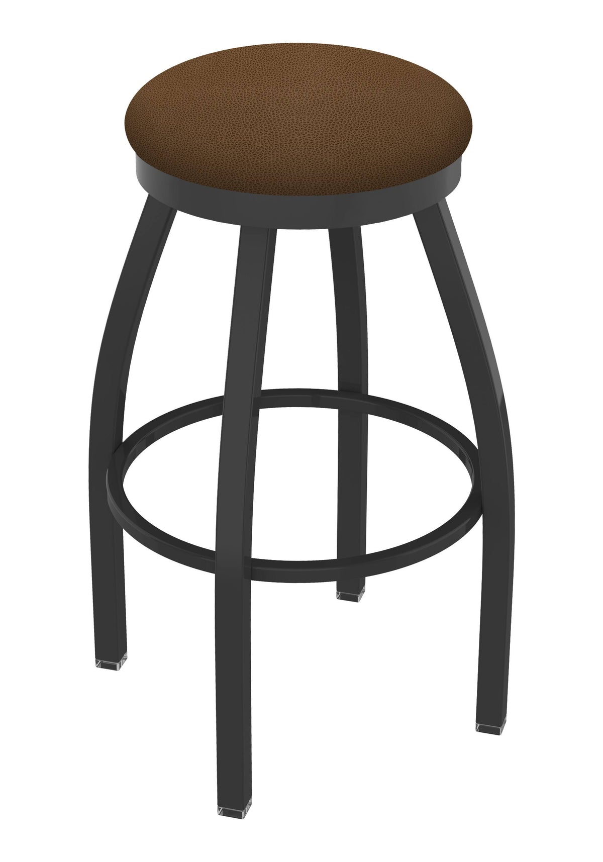 Swivel Counter Stool with Pewter Finish and Rein Thatch Seat Q7859