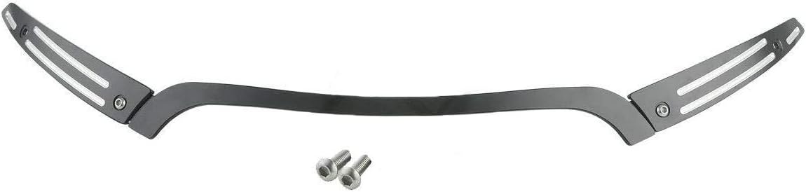 Black Split Windshield Side Trim Center Trim Kit for Harley Touring Road Glide Models Y300794