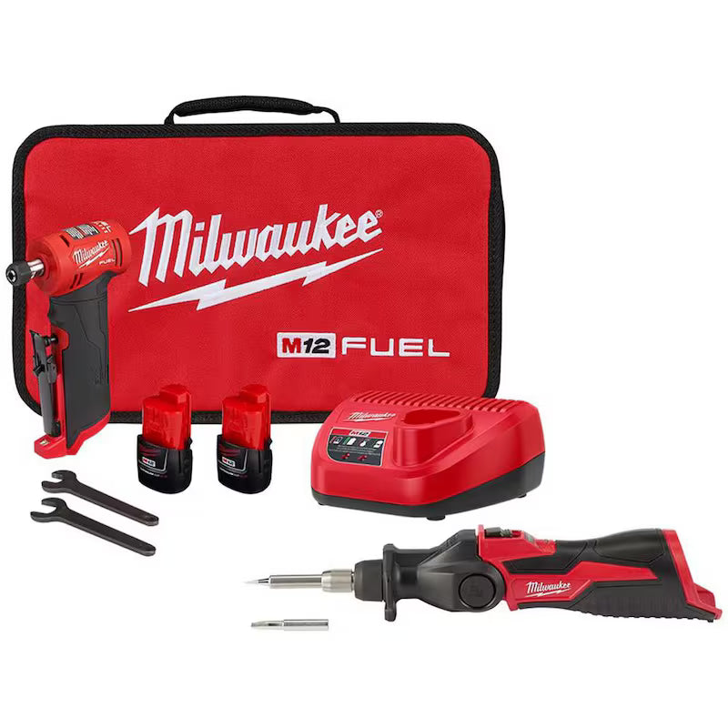 12-Volt Lithium-Ion Cordless Right Angle Die Grinder Kit B721637