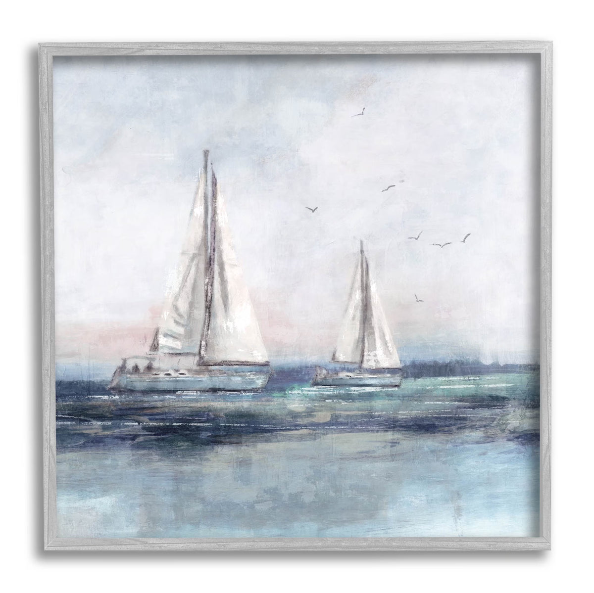 Gray Framed Art Print Wall Art V92933