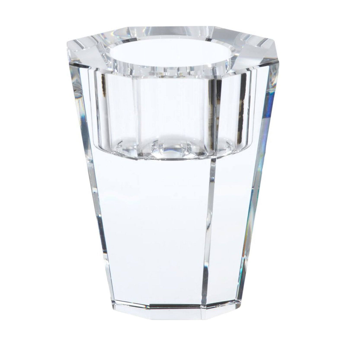 Clear Crystal Tealight Candle Holder V161
