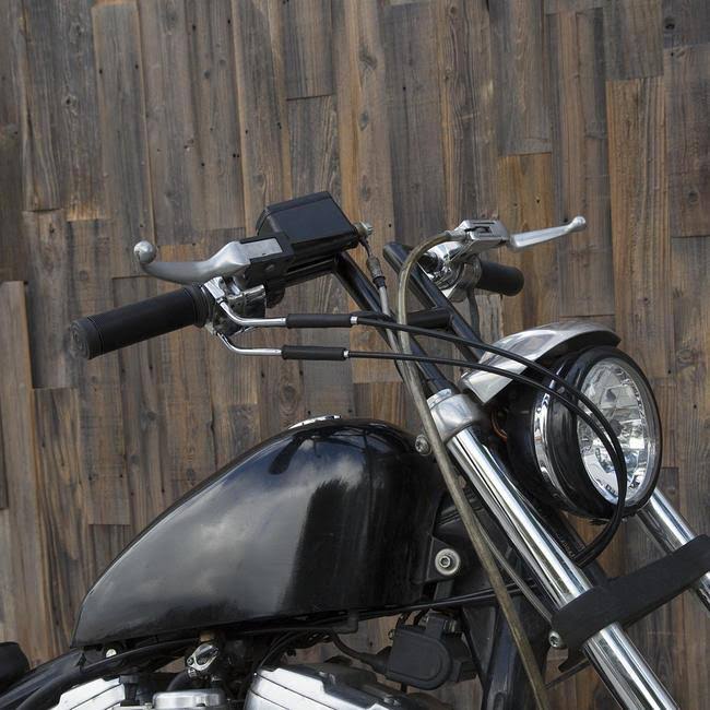Black Electroplated 1 in. Slotted Handlebar A299