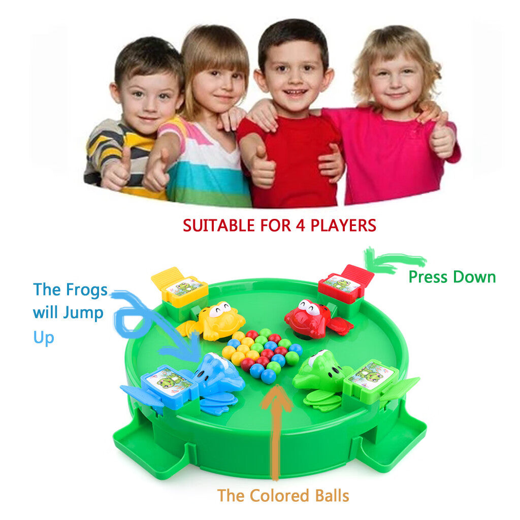 Green Clay Hungry Frogs Desktop Game F598